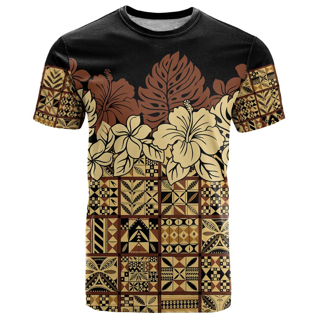 Niue Hiapo Motif T Shirt Tapa Classic - Black Ver