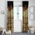 Niue Hiapo Motif Window Curtain Tapa Classic - Black Ver