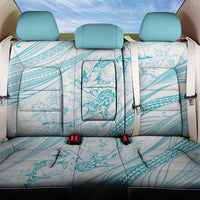 Sharks Couple Dreamy Polynesians Floral Sea Back Car Seat Cover Turquoise LT7 One Size Turquoise - Polynesian Pride