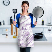 Sharks Couple Dreamy Polynesians Floral Sea Apron Lilac LT7 - Polynesian Pride