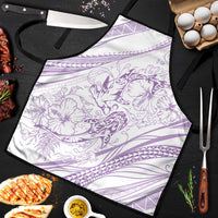 Sharks Couple Dreamy Polynesians Floral Sea Apron Lilac LT7 Lilac - Polynesian Pride