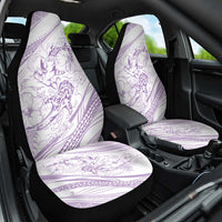 Sharks Couple Dreamy Polynesians Floral Sea Car Seat Cover Lilac LT7 One Size Lilac - Polynesian Pride