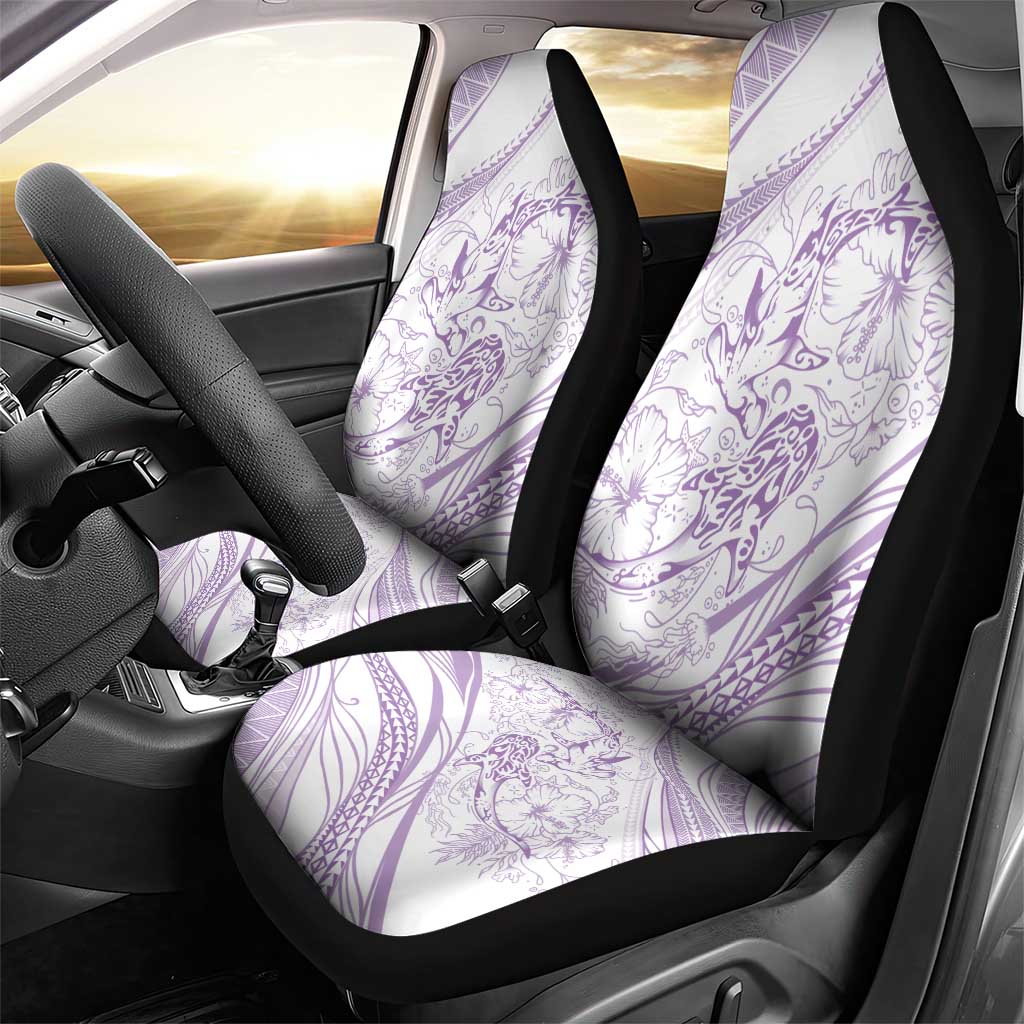 Sharks Couple Dreamy Polynesians Floral Sea Car Seat Cover Lilac LT7 - Polynesian Pride