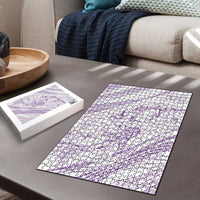 Sharks Couple Dreamy Polynesians Floral Sea Puzzle Lilac LT7 - Polynesian Pride