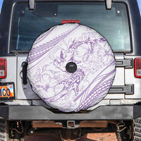 Sharks Couple Dreamy Polynesians Floral Sea Spare Tire Cover Lilac LT7 Lilac - Polynesian Pride