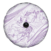 Sharks Couple Dreamy Polynesians Floral Sea Spare Tire Cover Lilac LT7 - Polynesian Pride