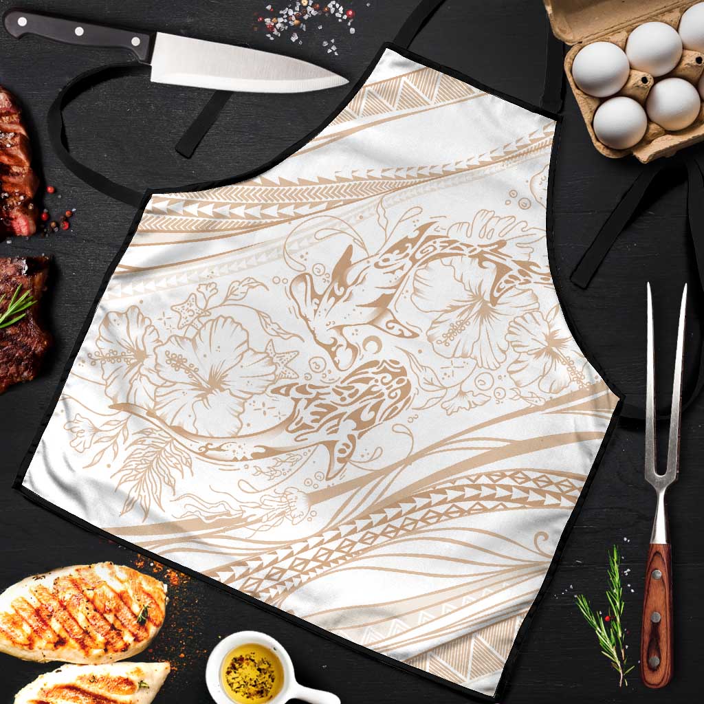 Sharks Couple Dreamy Polynesians Floral Sea Apron Hazel LT7 Hazel - Polynesian Pride