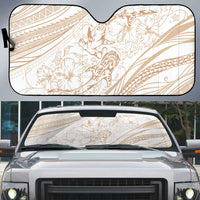 Sharks Couple Dreamy Polynesians Floral Sea Auto Sun Shade Hazel LT7 Hazel - Polynesian Pride