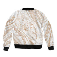 Sharks Couple Dreamy Polynesians Floral Sea Bomber Jacket Hazel LT7 - Polynesian Pride