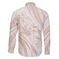 Sharks Couple Dreamy Polynesians Floral Sea Family Matching Mermaid Dress and Hawaiian Shirt Hazel - Polynesian Pride