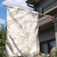 Sharks Couple Dreamy Polynesians Floral Sea Garden Flag Hazel LT7 - Polynesian Pride