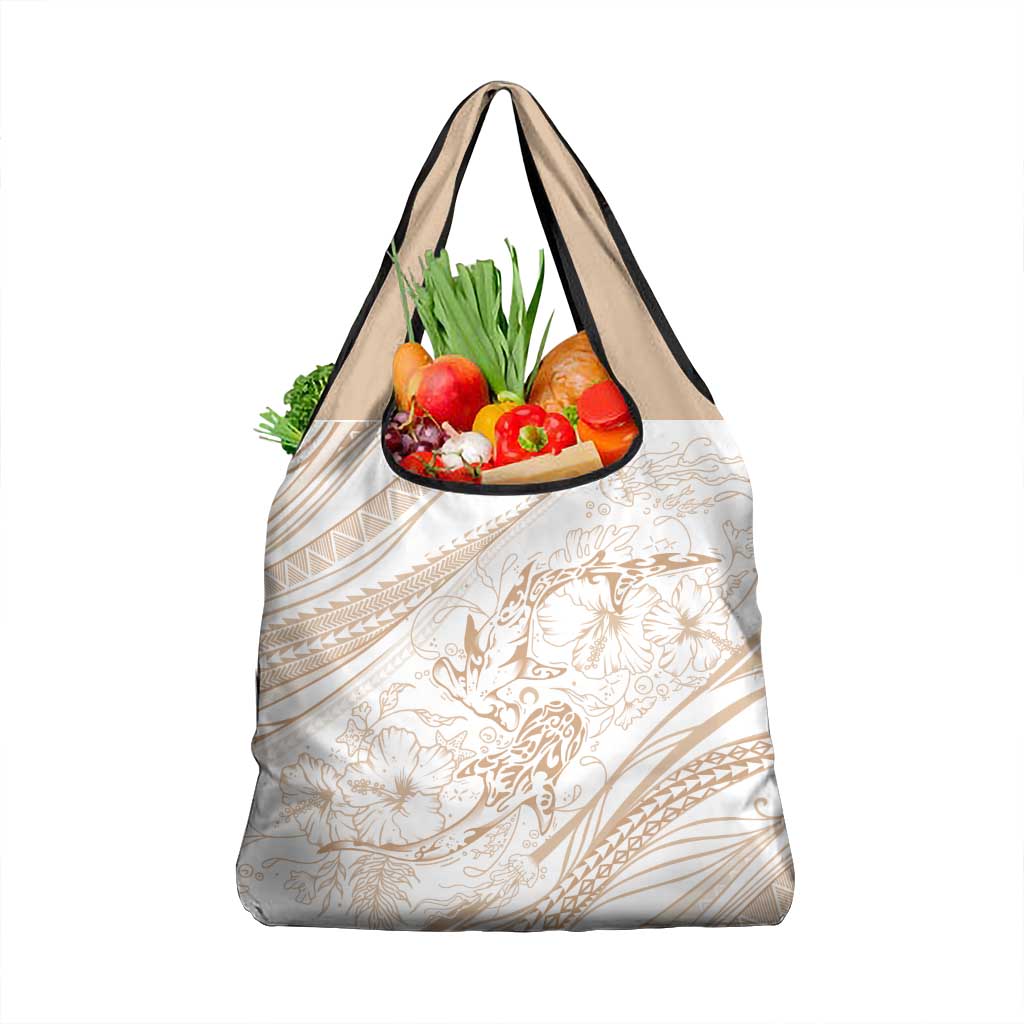 Sharks Couple Dreamy Polynesians Floral Sea Grocery Bag Hazel LT7 1-pack One Size Hazel - Polynesian Pride