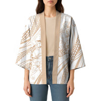 Sharks Couple Dreamy Polynesians Floral Sea Kimono Hazel LT7 - Polynesian Pride