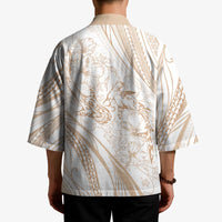 Sharks Couple Dreamy Polynesians Floral Sea Kimono Hazel LT7 - Polynesian Pride