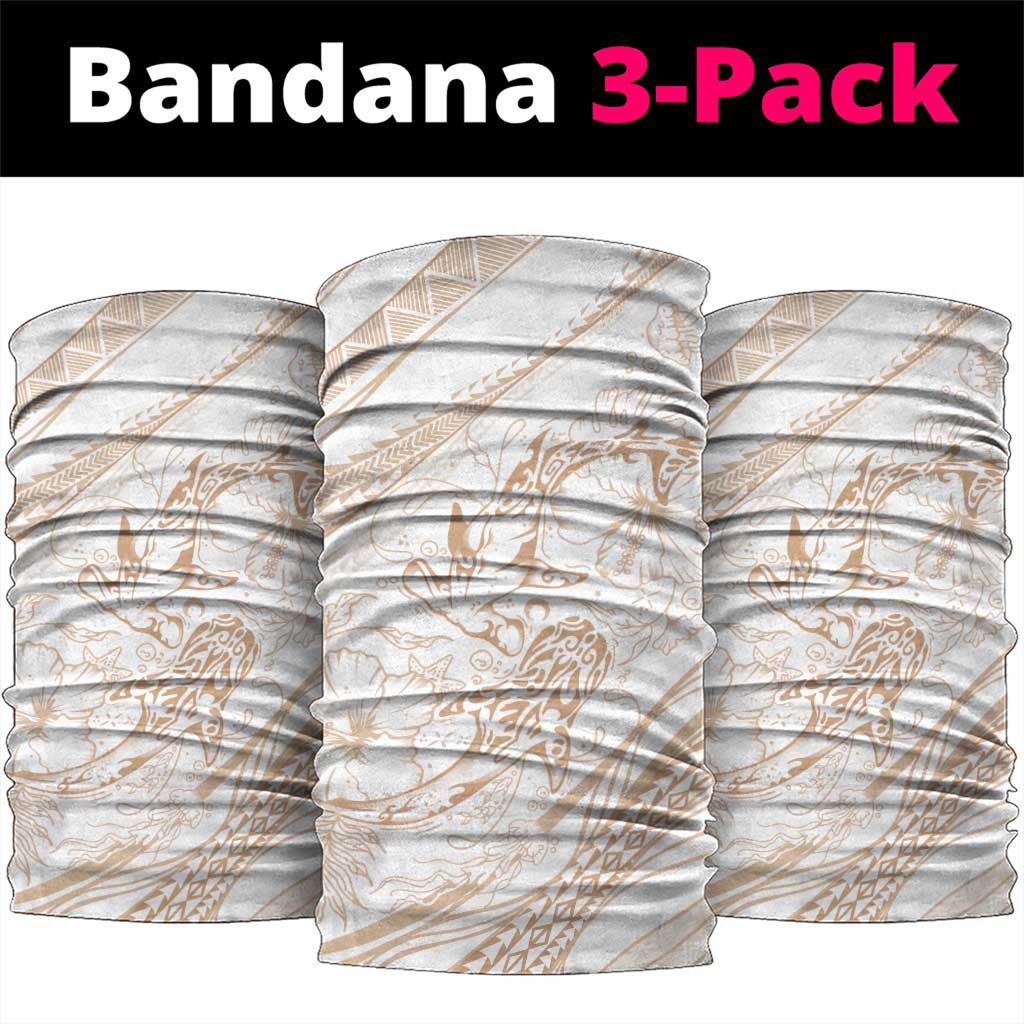 Sharks Couple Dreamy Polynesians Floral Sea Neck Gaiter Hazel LT7 package One Size: 25*50cm Hazel - Polynesian Pride
