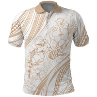 Sharks Couple Dreamy Polynesians Floral Sea Polo Shirt Hazel LT7 Hazel - Polynesian Pride