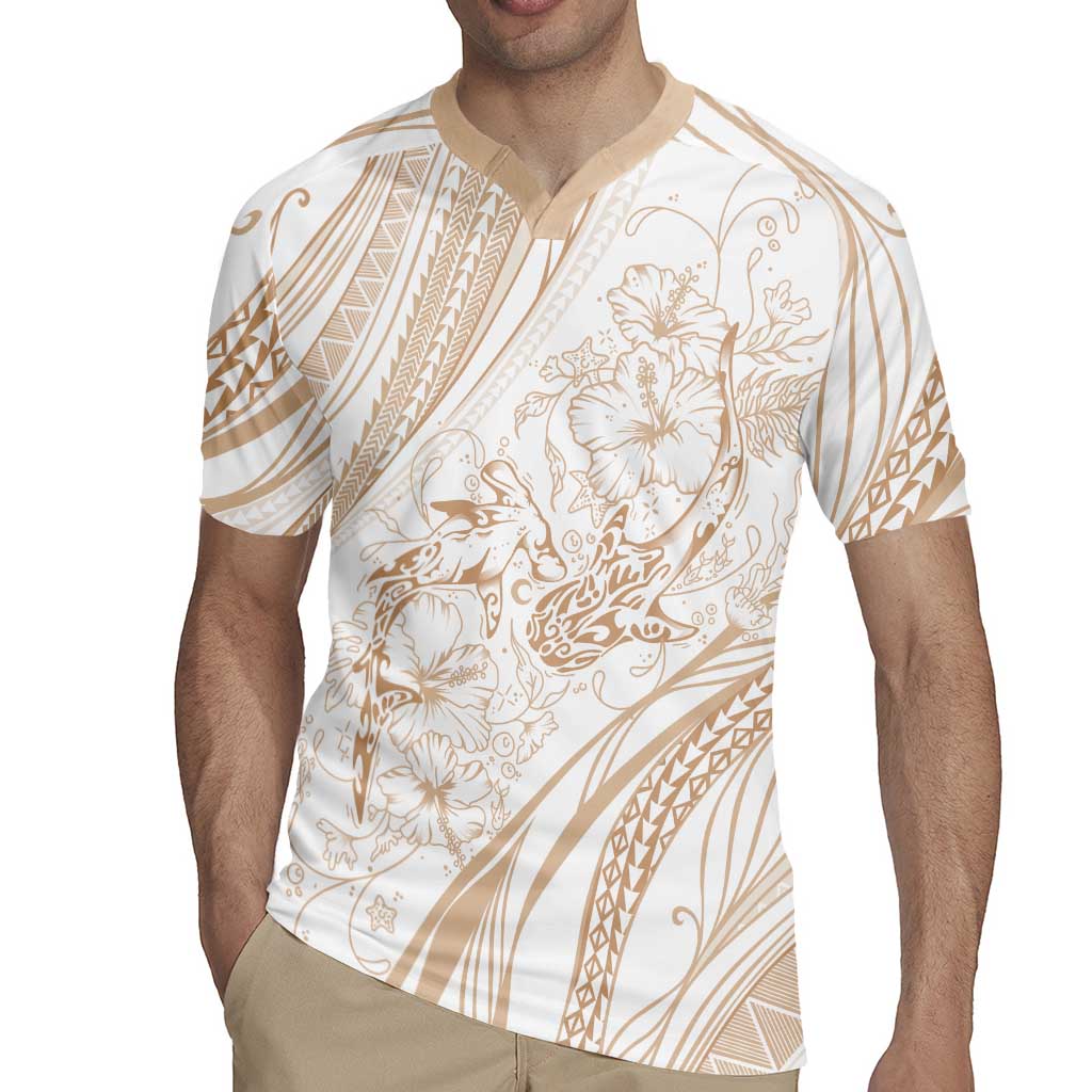 Sharks Couple Dreamy Polynesians Floral Sea Rugby Jersey Hazel LT7 - Polynesian Pride
