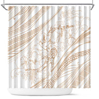 Sharks Couple Dreamy Polynesians Floral Sea Shower Curtain Hazel LT7 Hazel - Polynesian Pride