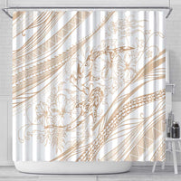 Sharks Couple Dreamy Polynesians Floral Sea Shower Curtain Hazel LT7 - Polynesian Pride