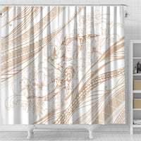 Sharks Couple Dreamy Polynesians Floral Sea Shower Curtain Hazel LT7 - Polynesian Pride
