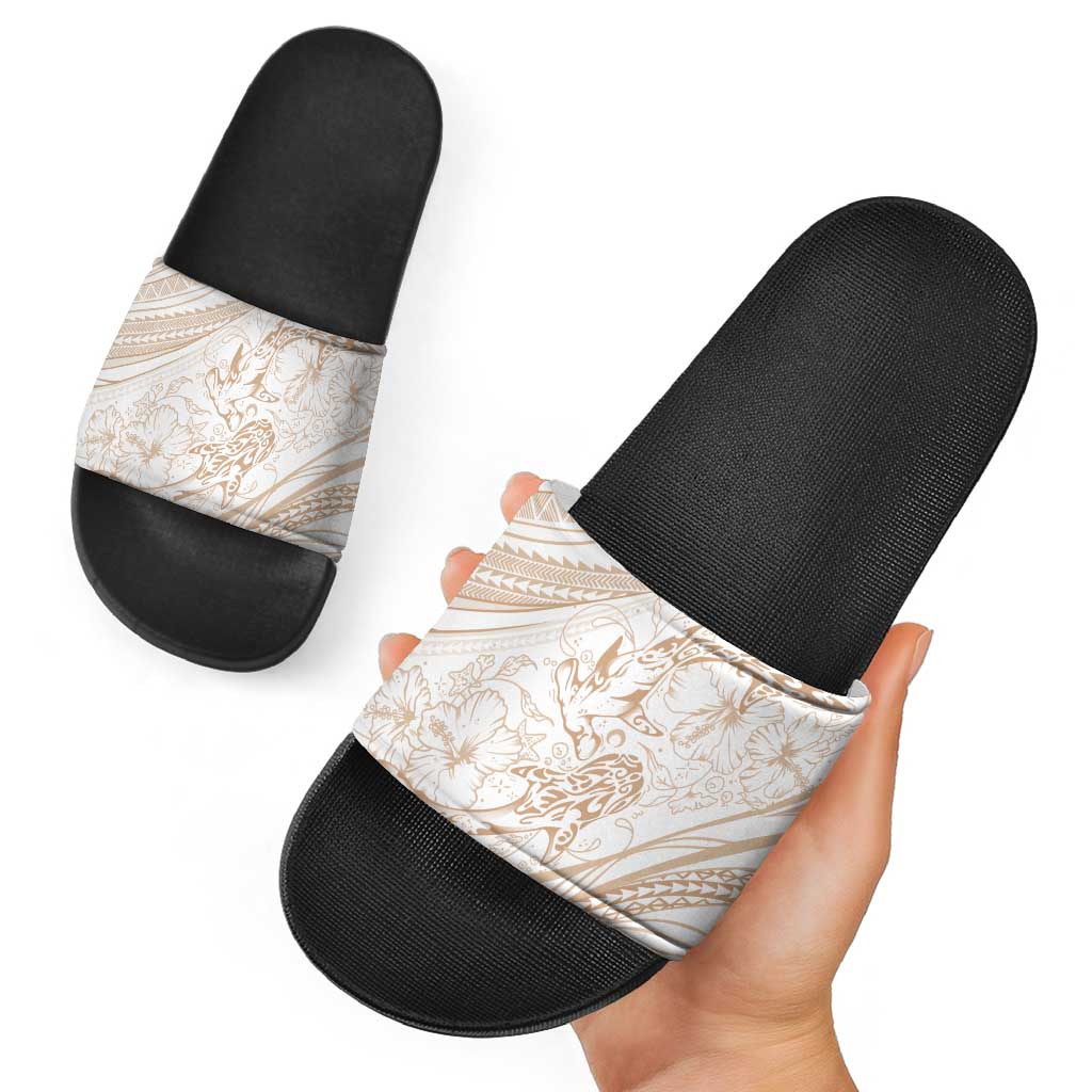 Sharks Couple Dreamy Polynesians Floral Sea Slide Sandals Hazel LT7 - Polynesian Pride