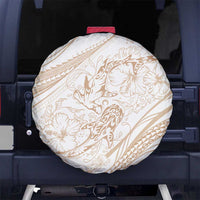 Sharks Couple Dreamy Polynesians Floral Sea Spare Tire Cover Hazel LT7 No hole Hazel - Polynesian Pride