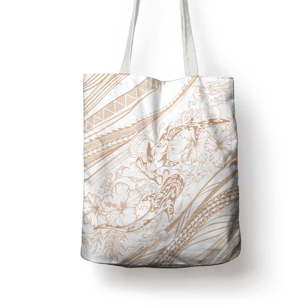 Sharks Couple Dreamy Polynesians Floral Sea Tote Bag Hazel LT7 - Polynesian Pride