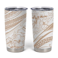 Sharks Couple Dreamy Polynesians Floral Sea Tumbler Cup Hazel LT7 Hazel - Polynesian Pride