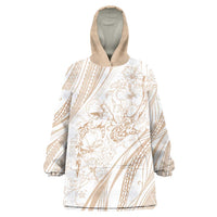 Sharks Couple Dreamy Polynesians Floral Sea Wearable Blanket Hoodie Hazel LT7 One Size Hazel - Polynesian Pride
