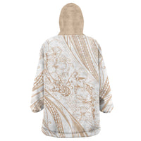 Sharks Couple Dreamy Polynesians Floral Sea Wearable Blanket Hoodie Hazel LT7 - Polynesian Pride