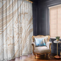 Sharks Couple Dreamy Polynesians Floral Sea Window Curtain Hazel LT7 - Polynesian Pride
