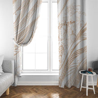 Sharks Couple Dreamy Polynesians Floral Sea Window Curtain Hazel LT7 - Polynesian Pride