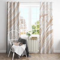 Sharks Couple Dreamy Polynesians Floral Sea Window Curtain Hazel LT7 - Polynesian Pride