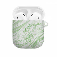 Sharks Couple Dreamy Polynesians Floral Sea AirPods Case Emerald LT7 Emerald - Polynesian Pride