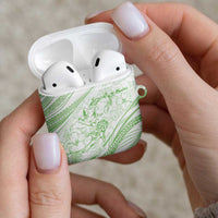 Sharks Couple Dreamy Polynesians Floral Sea AirPods Case Emerald LT7 - Polynesian Pride