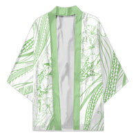 Sharks Couple Dreamy Polynesians Floral Sea Kimono Emerald LT7 Unisex Emerald - Polynesian Pride