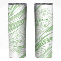 Sharks Couple Dreamy Polynesians Floral Sea Skinny Tumbler Emerald LT7 Emerald - Polynesian Pride