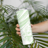 Sharks Couple Dreamy Polynesians Floral Sea Skinny Tumbler Emerald LT7 - Polynesian Pride