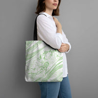 Sharks Couple Dreamy Polynesians Floral Sea Tote Bag Emerald LT7 - Polynesian Pride