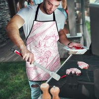 Sharks Couple Dreamy Polynesians Floral Sea Apron Pink LT7 - Polynesian Pride