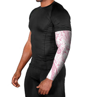 Sharks Couple Dreamy Polynesians Floral Sea Arm Sleeves Pink LT7 - Polynesian Pride