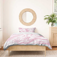Sharks Couple Dreamy Polynesians Floral Sea Bedding Set Pink LT7 - Polynesian Pride