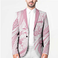 Sharks Couple Dreamy Polynesians Floral Sea Blazer Pink LT7 - Polynesian Pride