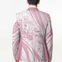 Sharks Couple Dreamy Polynesians Floral Sea Blazer Pink LT7 - Polynesian Pride