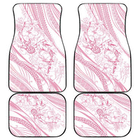 Sharks Couple Dreamy Polynesians Floral Sea Car Mats Pink LT7 - Polynesian Pride