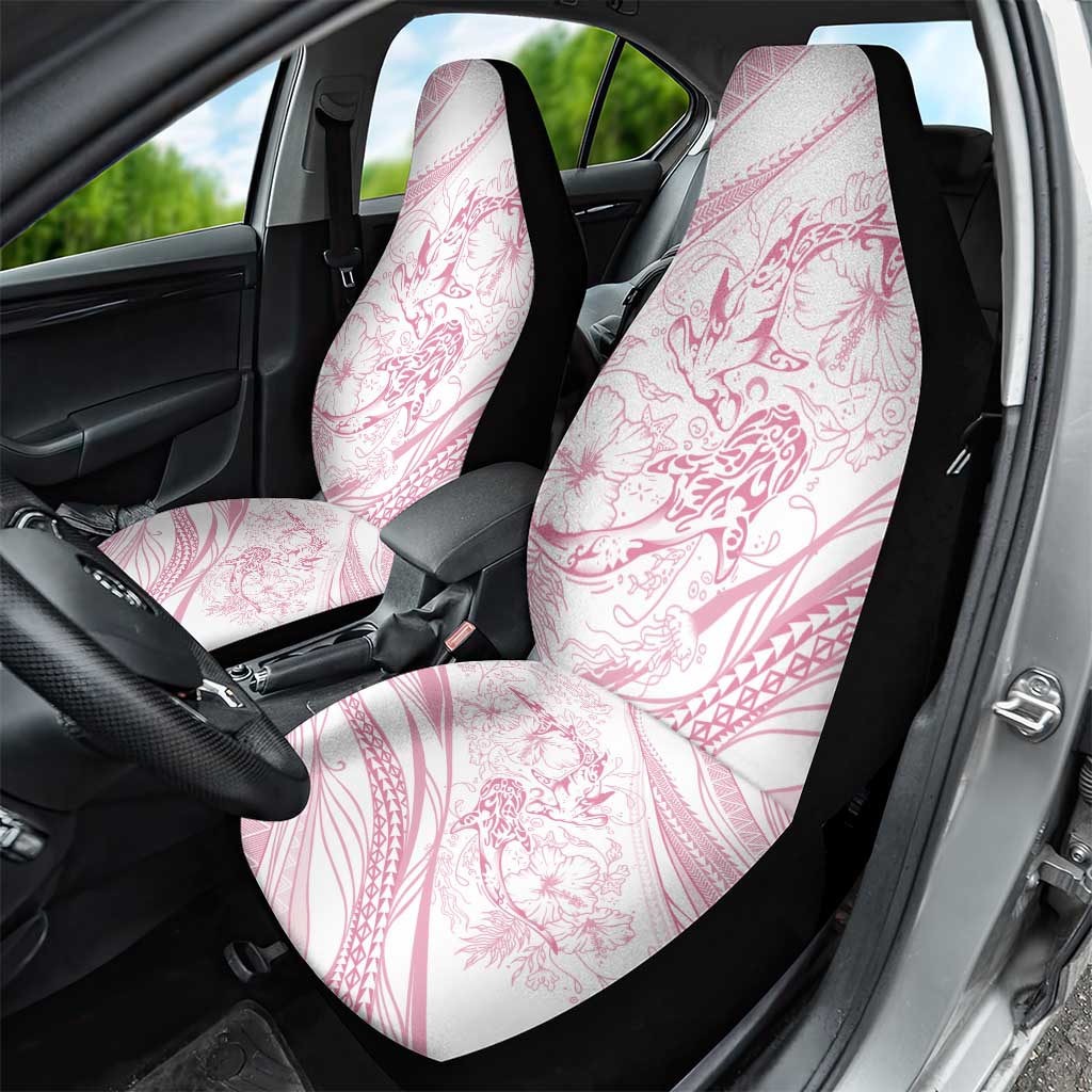 Sharks Couple Dreamy Polynesians Floral Sea Car Seat Cover Pink LT7 - Polynesian Pride
