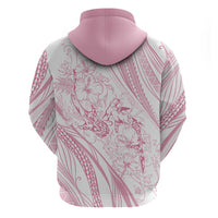 Sharks Couple Dreamy Polynesians Floral Sea Hoodie Pink LT7 - Polynesian Pride
