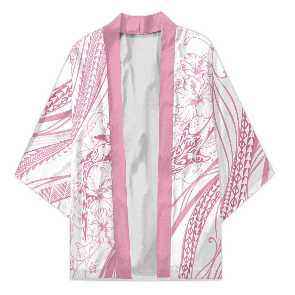 Sharks Couple Dreamy Polynesians Floral Sea Kimono Pink LT7 Unisex Pink - Polynesian Pride