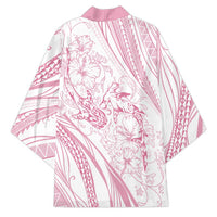 Sharks Couple Dreamy Polynesians Floral Sea Kimono Pink LT7 - Polynesian Pride
