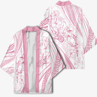 Sharks Couple Dreamy Polynesians Floral Sea Kimono Pink LT7 - Polynesian Pride